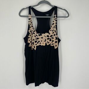 Old Navy Women’s Scoop Neck Black Tank Top Size L Black